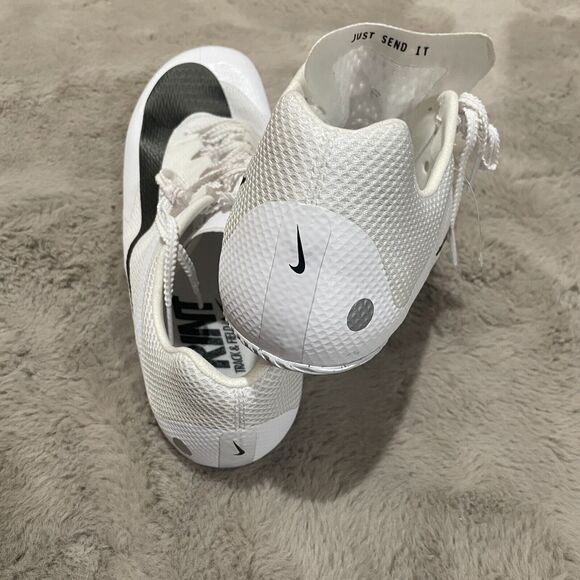 Nike Rival‎ Sprint Track Spikes, Size 11.5 (EU 45.5), White/Black (DC8753-100) main image 8